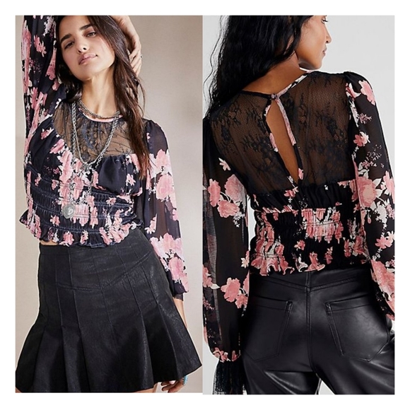 NWT Free People Daphne Blouse - Picture 1 of 3